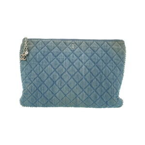 CHANEL Denim Clutch Bag